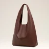 Burgundy Supple Leather Etienne Hobo Bag
