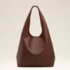 Burgundy Supple Leather Etienne Hobo Bag
