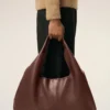 Burgundy Supple Leather Etienne Shoulder Bag