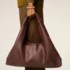 Burgundy Supple Leather Etienne Shoulder Bag