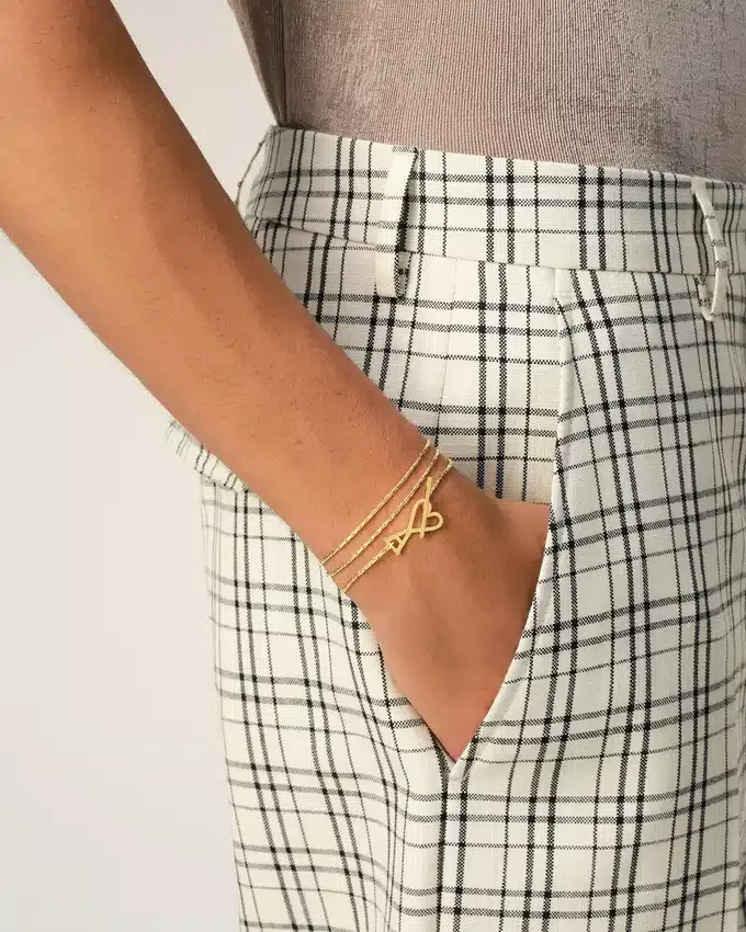 Gold Brass Ami De Coeur 2 in 1 Chain Necklace Gold Brass Ami De Coeur 2 in 1 Chain Necklace