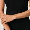Gold Brass Ami De Coeur Chain Bracelet