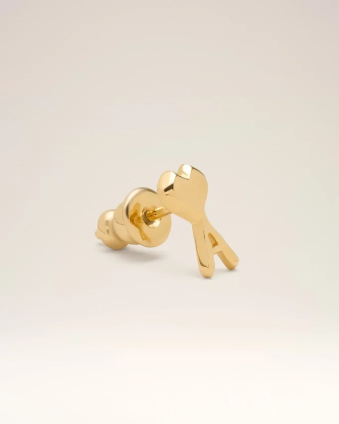 Gold Brass Ami De Coeur Hammered Earrings Gold Brass Ami De Coeur Hammered Earrings