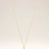 Gold Brass Hammered “1” Pendant Necklace Gold Brass Hammered “1” Pendant Necklace