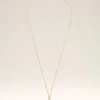 Gold Brass Hammered “2” Pendant Necklace Gold Brass Hammered “2” Pendant Necklace