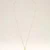 Gold Brass Hammered “3” Pendant Necklace Gold Brass Hammered “3” Pendant Necklace