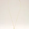 Gold Brass Hammered “4” Pendant Necklace Gold Brass Hammered “4” Pendant Necklace