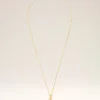 Gold Brass Hammered “9” Pendant Necklace Gold Brass Hammered “9” Pendant Necklace
