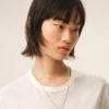 Gold Brass Hammered “9” Pendant Necklace Gold Brass Hammered “9” Pendant Necklace