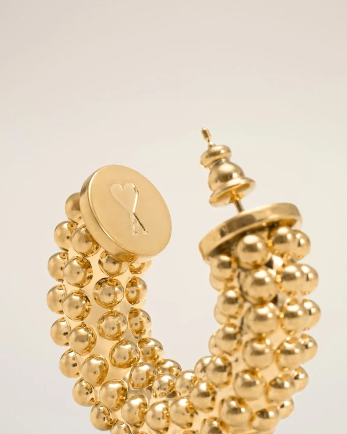 Gold Brass Pearl Earrings Gold Brass Pearl Earrings