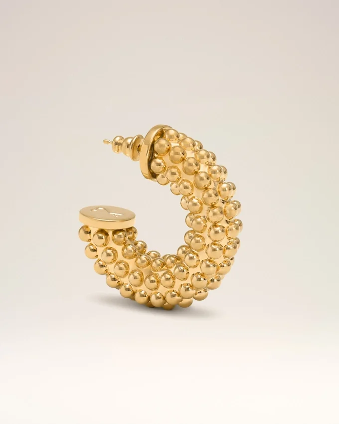 Gold Brass Pearl Earrings Gold Brass Pearl Earrings