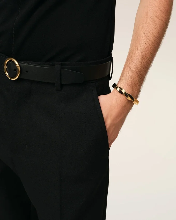 Gold Brass Tresse Bracelet Gold Brass Tresse Bracelet