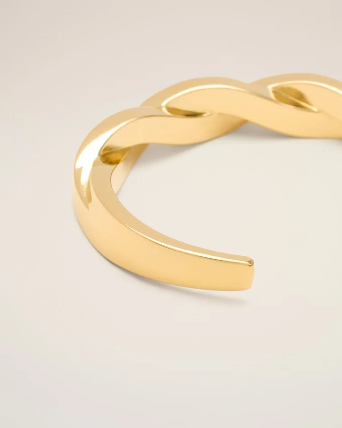Gold Brass Tresse Bracelet Gold Brass Tresse Bracelet
