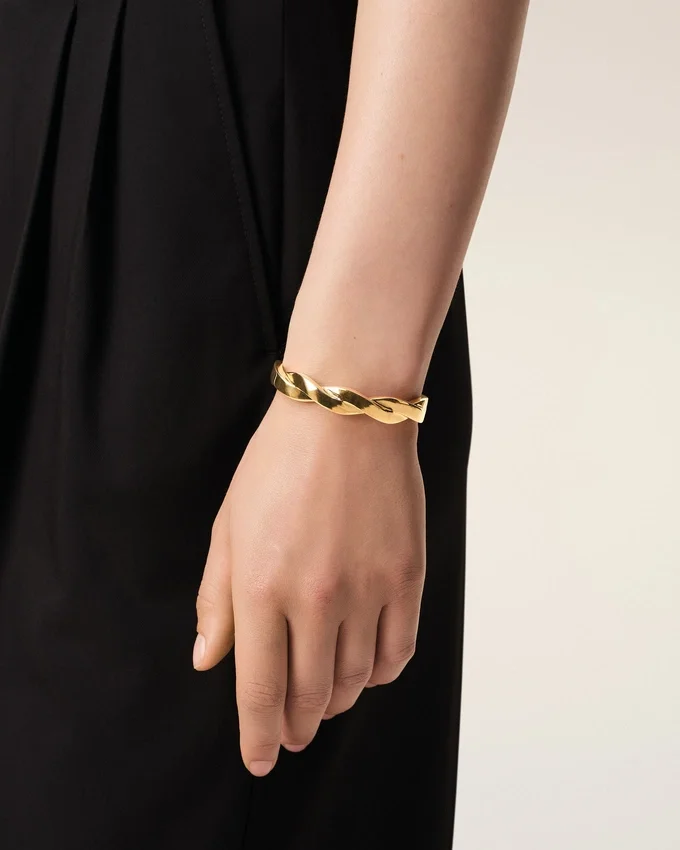 Gold Brass Tresse Bracelet Gold Brass Tresse Bracelet