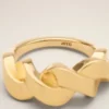 Gold Brass Tresse Ring
