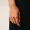 Gold Brass Tresse Ring