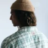 Green Boxy Cotton Checkered Shirt Green Boxy Cotton Checkered Shirt