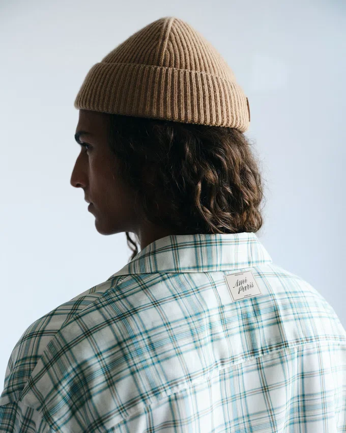 Green Boxy Cotton Checkered Shirt Green Boxy Cotton Checkered Shirt