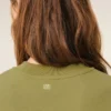 Green Cotton Ami De Coeur Cropped Sweatshirt Green Cotton Ami De Coeur Cropped Sweatshirt
