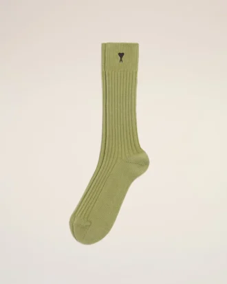 Green Cotton Ami De Coeur Socks