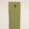 Green Cotton Ami De Coeur Socks