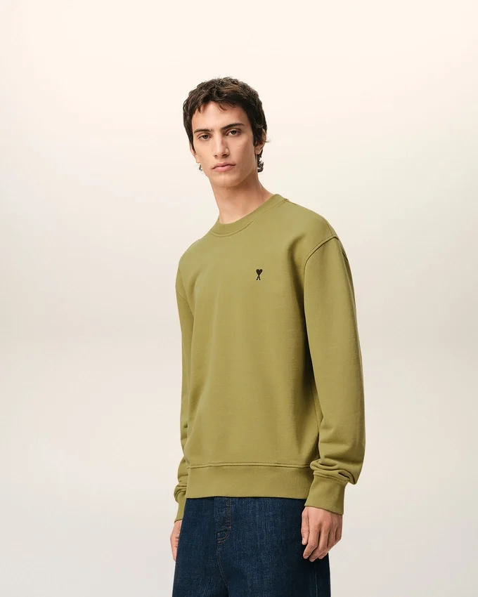 Green Cotton Ami De Coeur Sweatshirt Green Cotton Ami De Coeur Sweatshirt
