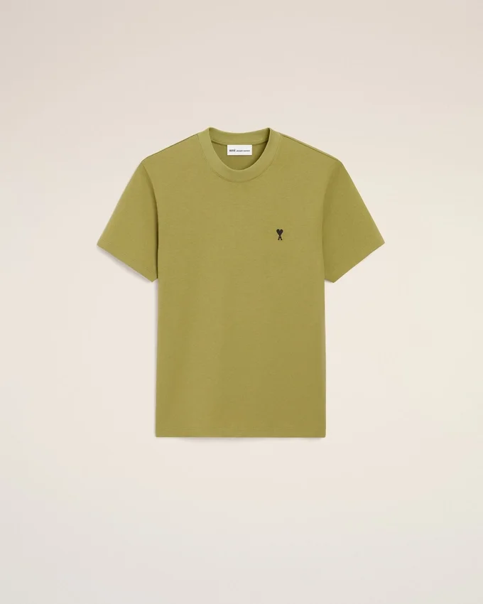 Green Cotton Ami De Coeur T-Shirt Green Cotton Ami De Coeur T-Shirt