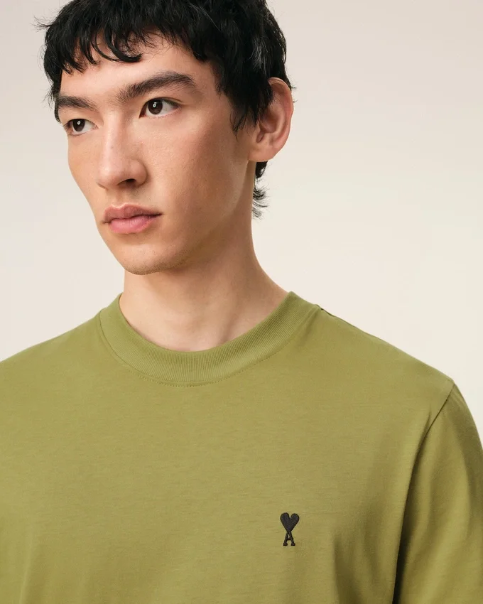 Green Cotton Ami De Coeur T-Shirt Green Cotton Ami De Coeur T-Shirt