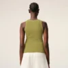 Green Cotton Ami De Coeur Tanktop Green Cotton Ami De Coeur Tanktop