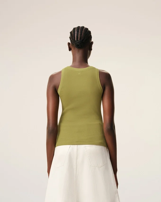 Green Cotton Ami De Coeur Tanktop Green Cotton Ami De Coeur Tanktop