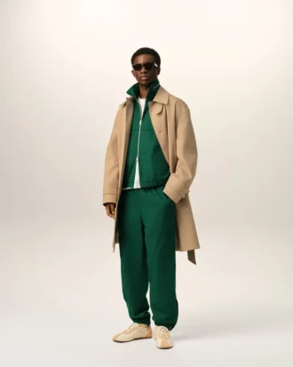 Green Cotton Ami De Coeur Trackpants