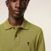 Green Cotton Short Sleeves Ami De Coeur Polo Shirt Green Cotton Short Sleeves Ami De Coeur Polo Shirt