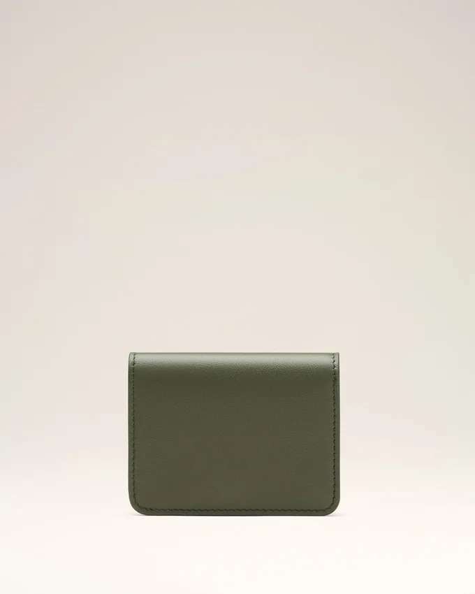 Green Cow Leather Carrousel Folded Wallet Green Cow Leather Carrousel Folded Wallet
