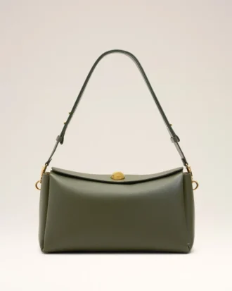 Green Cow Leather Carrousel Medium Bag