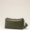 Green Cow Leather Carrousel Medium Bag
