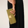 Green Cow Leather Mimi Pouch Green Cow Leather Mimi Pouch