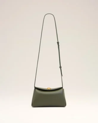 Green Cow Leather Mini Carrousel Bag
