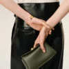 Green Cow Leather Mini Carrousel Bag
