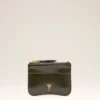 Green Cow Leather Paris Paris Zipped Card Holder Green Cow Leather Paris Paris Zipped Card Holder