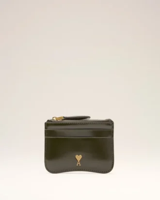 Green Cow Leather Paris Paris Zipped Card Holder