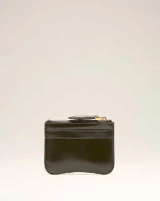 Green Cow Leather Paris Paris Zipped Card Holder