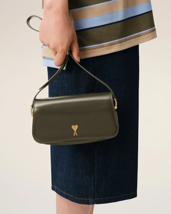 Green Cow Leather Shoulder Paris Paris Bag Green Cow Leather Shoulder Paris Paris Bag