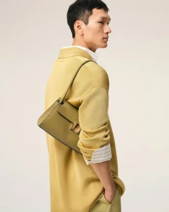 Green Cow Leather Small Mimi Bag