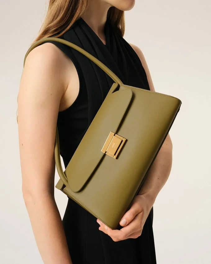 Green Cow Leather Small Mimi Bag Green Cow Leather Small Mimi Bag