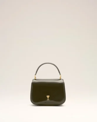 Green Cow Leather Top Handle Paris Paris Bag