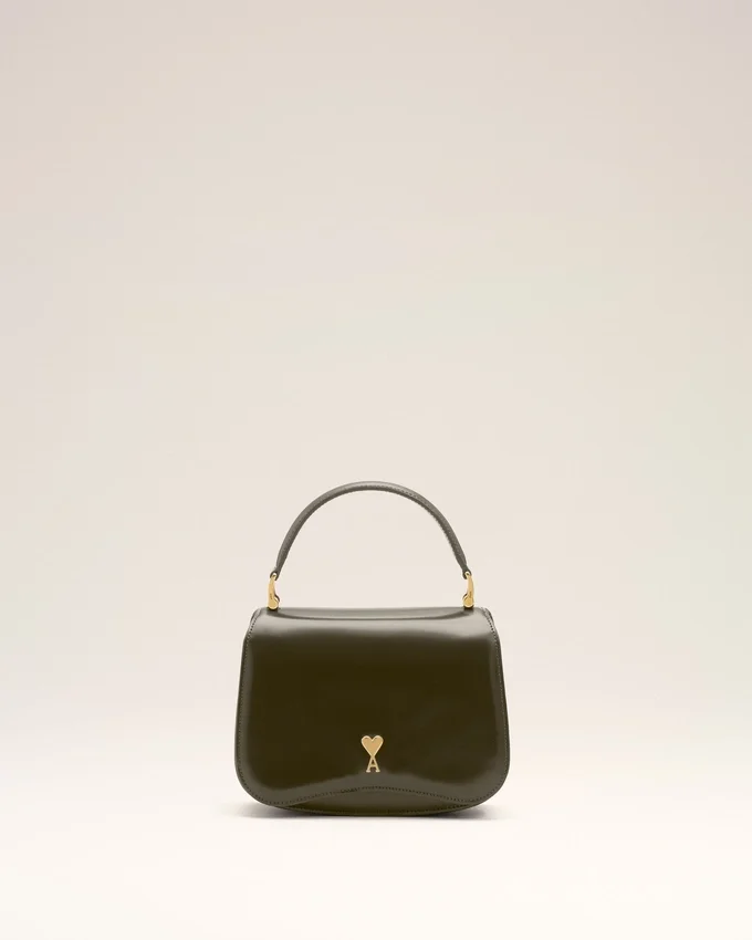 Green Cow Leather Top Handle Paris Paris Bag Green Cow Leather Top Handle Paris Paris Bag