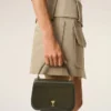Green Cow Leather Top Handle Paris Paris Bag Green Cow Leather Top Handle Paris Paris Bag
