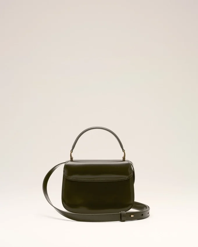 Green Cow Leather Top Handle Paris Paris Bag Green Cow Leather Top Handle Paris Paris Bag
