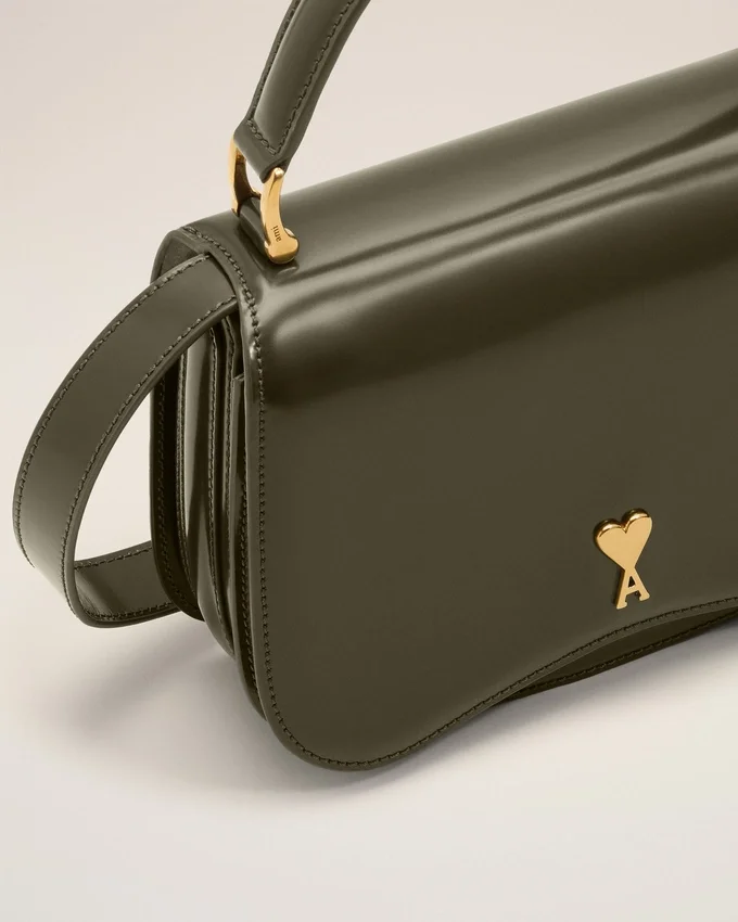 Green Cow Leather Top Handle Paris Paris Bag Green Cow Leather Top Handle Paris Paris Bag