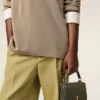 Green Cow Leather Top Handle Paris Paris Bag Green Cow Leather Top Handle Paris Paris Bag